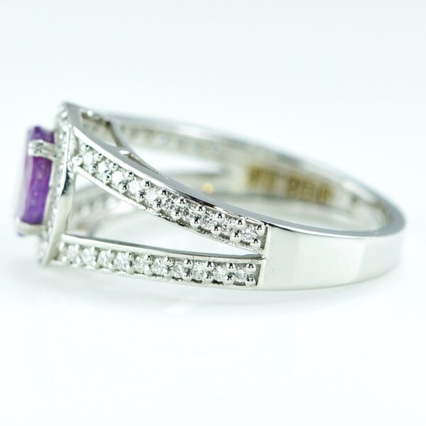 1.51ct. tw. Sapphire - Diamond - Purple Sapphire - Image 4
