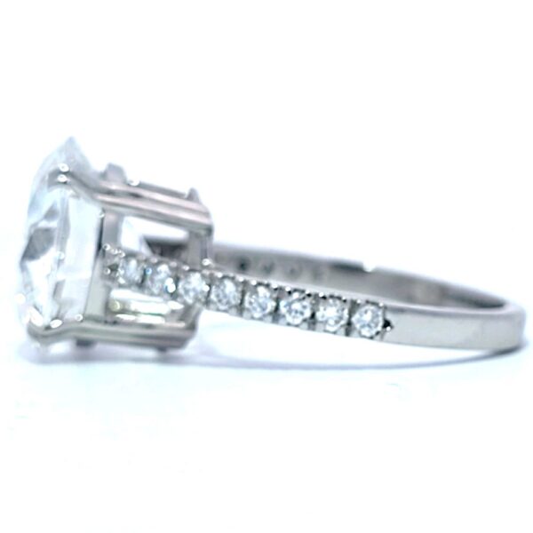 Ring Platinum - 6.29ct. tw. Diamond (Lab-grown) - Diamond - Exceptional Ring - Image 3