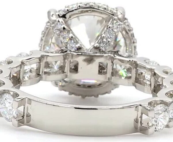 Ring Platinum - 7.56ct. tw. Diamond (Lab-grown) - Diamond - Image 4