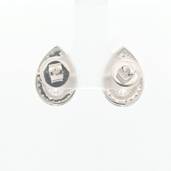 Earrings - 14 kt. White gold - 4.42ct. tw. Diamond (Lab-grown) - Diamond - Exact Matching Pair - Image 4