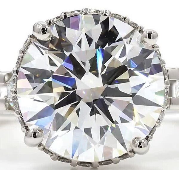 Ring Platinum - 7.56ct. tw. Diamond (Lab-grown) - Diamond