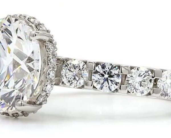 Ring Platinum - 7.56ct. tw. Diamond (Lab-grown) - Diamond - Image 3