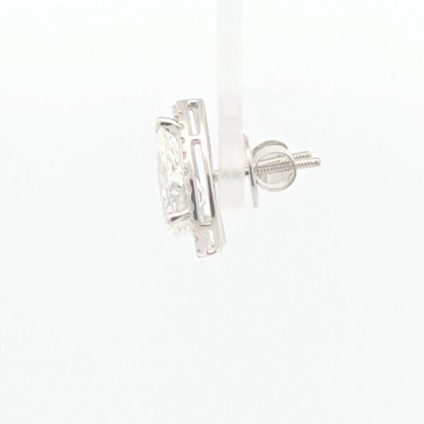 Earrings - 14 kt. White gold - 4.42ct. tw. Diamond (Lab-grown) - Diamond - Exact Matching Pair - Image 3