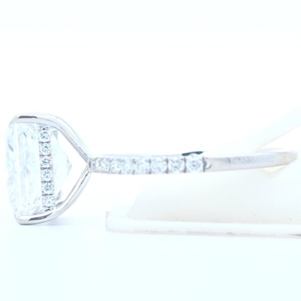 Ring - 18 kt. White gold - 5.46ct. tw. Diamond (Lab-grown) - Diamond - Image 3