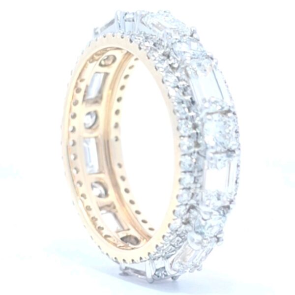 Ring - 14 kt. Yellow gold - 4.21ct. tw. Diamond (Lab-grown) - Engagement Ring - Image 2