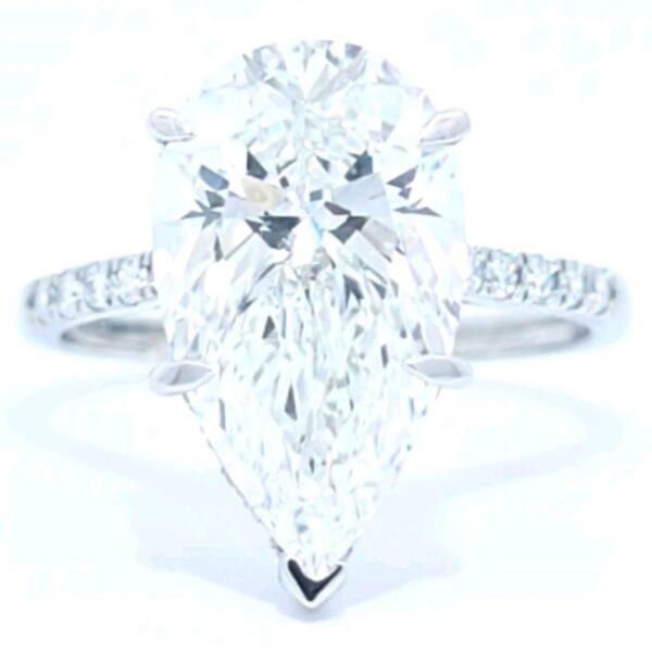 Ring Platinum - 5.33ct. tw. Diamond (Lab-grown) - Diamond - IGI Certified