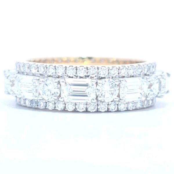 Ring - 14 kt. Yellow gold - 4.21ct. tw. Diamond (Lab-grown) - Engagement Ring - Image 4