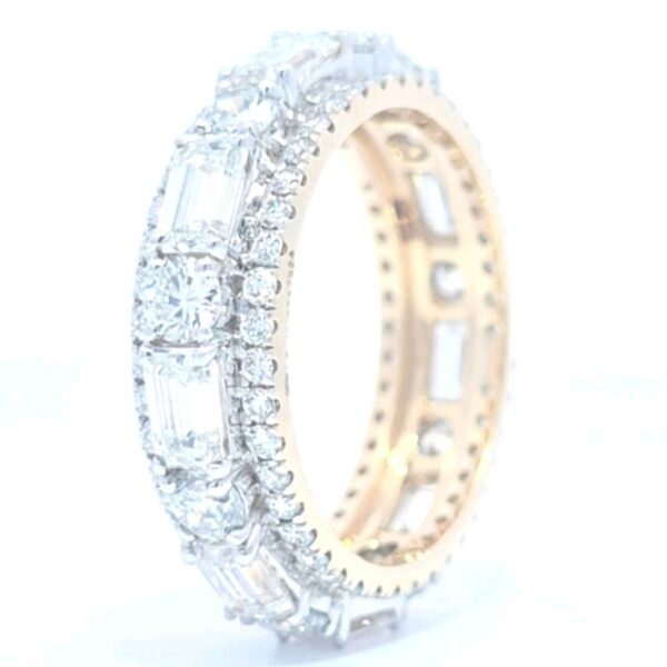Ring - 14 kt. Yellow gold - 4.21ct. tw. Diamond (Lab-grown) - Engagement Ring - Image 3